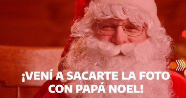 Vení a sacarte la foto con Papá Noel